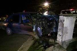 Un joven alcoholizado chocó dentro del Parque de Mayo.