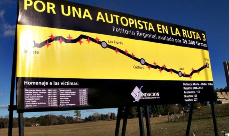 Ruta 3: firmarán el contrato por la Autopista hasta Coronel Dorrego.