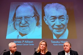 Nobel de Medicina: para James P. Allison y Tasuku Honjo