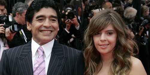 Felicidad de papá Diego Maradona