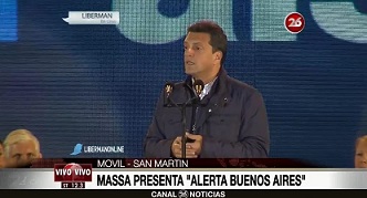 Sergio Massa presentó Alerta Buenos Aires, propuesta contra la inseguridad