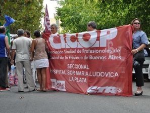Se viene la carpa de los médicos bonaerenses en el obelisco.
