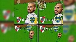 El triunfo de River sobre Boca en la Copa Libertadores y los memes.