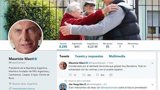 El presidente Macri se mostróconsternado, por el ataque terrorista en Barcelona