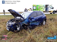 Accidente en proximidades de Paso de las Piedras