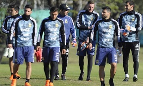 Armani entrenó con la Selección argentina